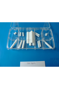 PTFE magnetic stirrer bars, boxed assortments, 18 cylindrical PTFE magnetic stirrer bars, boxed...